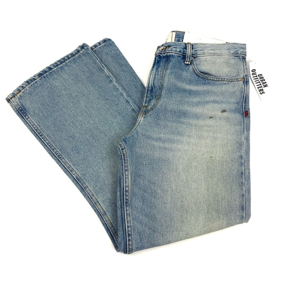 Urban Outfitters BDG Cropped Slim Fit Bootcut Jeans Vintage Denim Wash